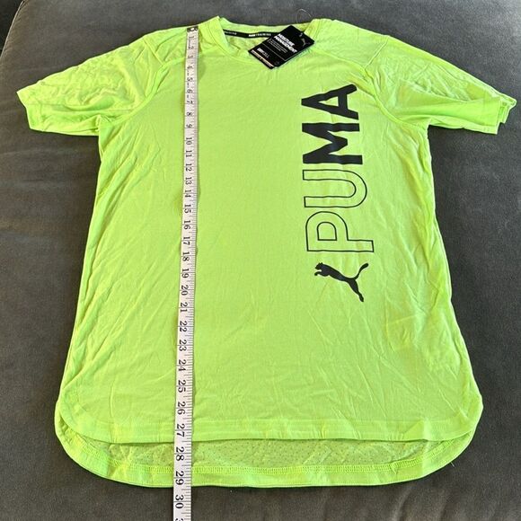 Puma Training T-Shirt Regular Fit Dry Cell Green Glare Size S NWT - Picture 7 of 12
